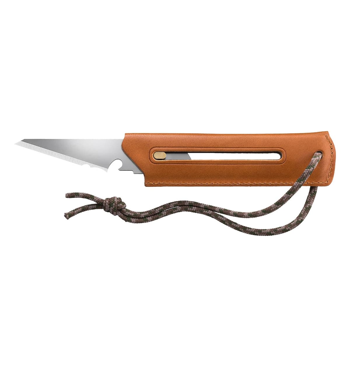 Многоцелевой нож OLFA WORKS BK1 CAMEL BUSHCRAFT KNIFE со сменным лезвием и чехлом OW-BK1 L-CL