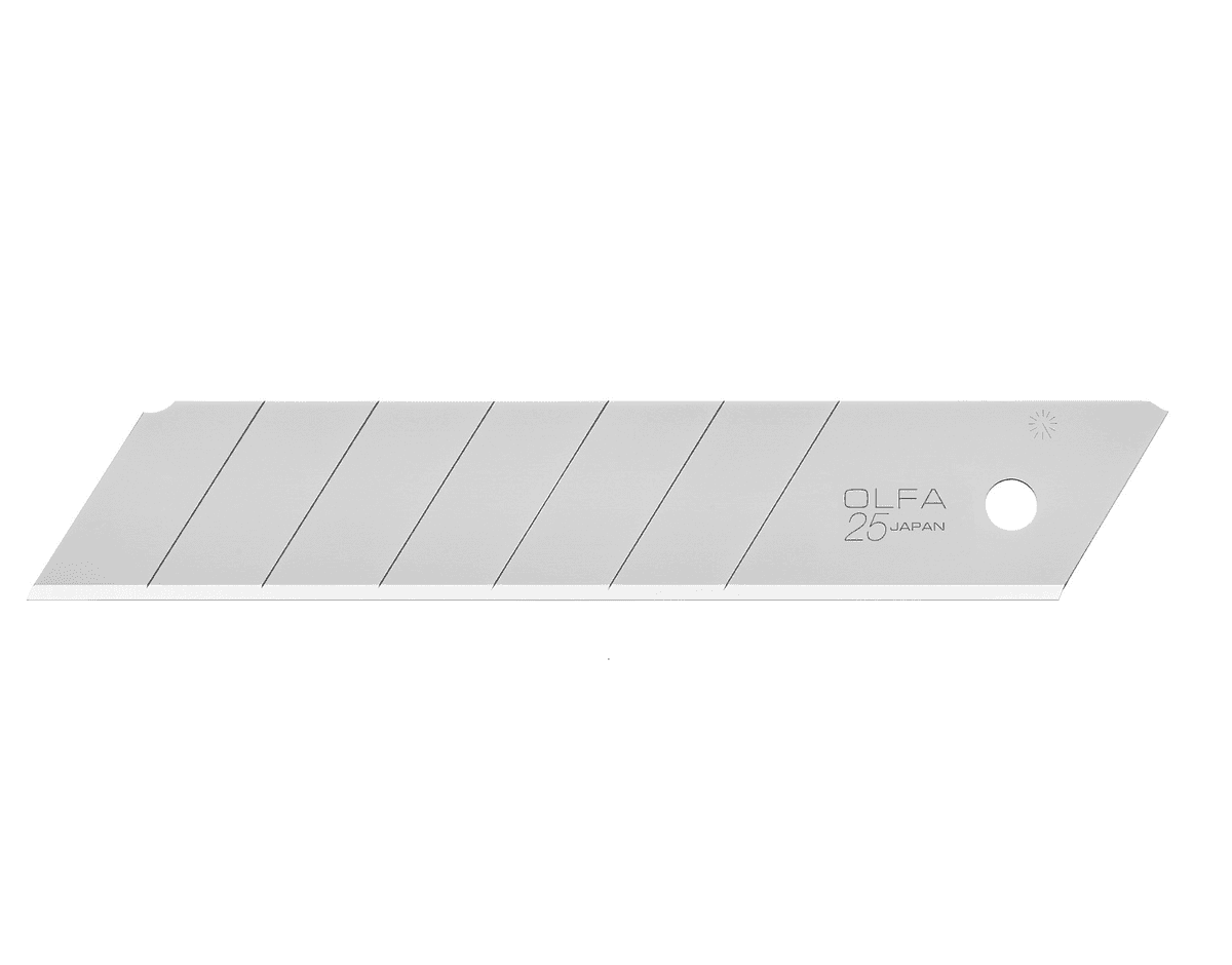 Лезвие OLFA сегментированное, 20 шт, 25 мм, в пластиковом кейсе OL-HB-20