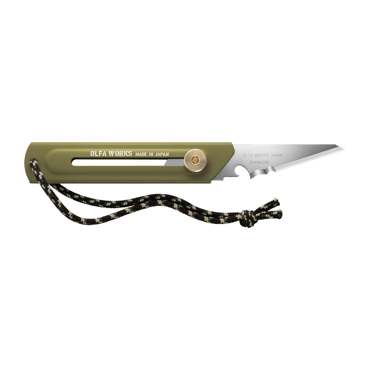 Многоцелевой нож OLFA WORKS BK1 BUSHCRAFT KNIFE со сменным лезвием OW-BK1-OD