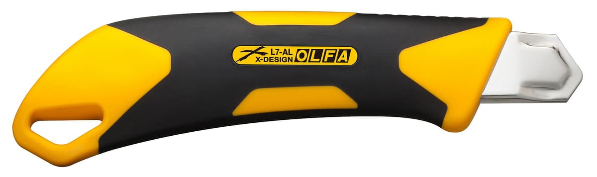 Нож OLFA Autolock с выдвижным лезвием 18 мм, двухкомпонентный корпус OL-L7-AL — изображение 4