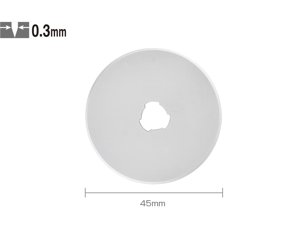 Лезвие OLFA круглое для RTY-2/G,45-C, 45х0,3мм, 1шт OL-RB45-1