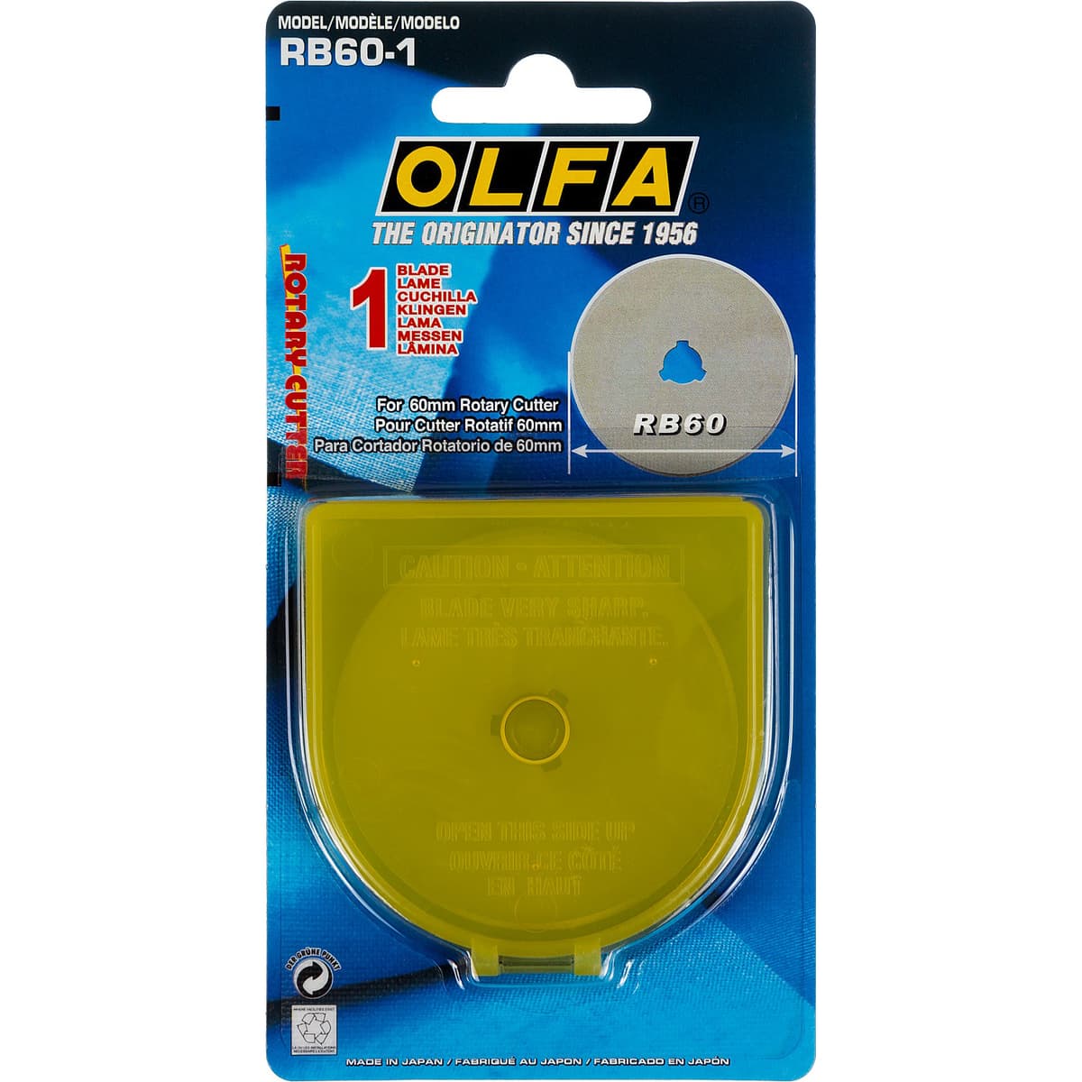 Лезвие OLFA специальное, круговое, 60мм, 1шт OL-RB60-1