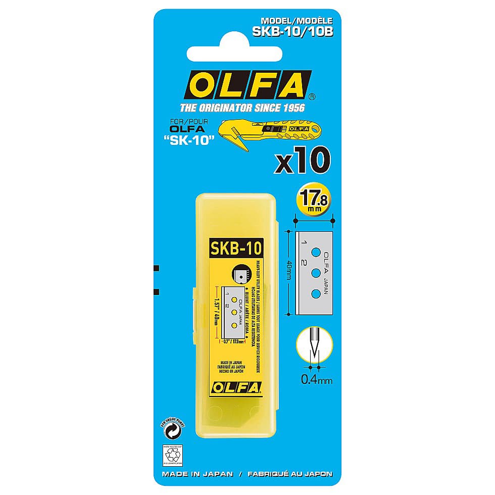 Лезвие OLFA специальное, для " OL-SK-10", 17,8 мм / 10 шт OL-SKB-10/10 B