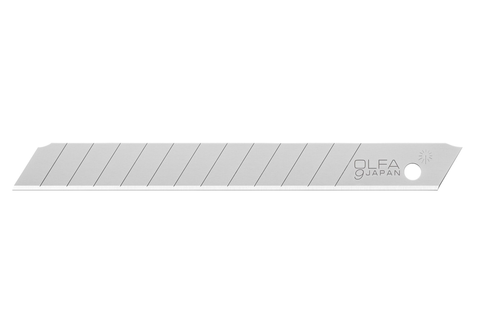 Лезвия OLFA сегментированные, 9х80х0,38мм, 13 сегментов, 50 шт, OL-AB-50